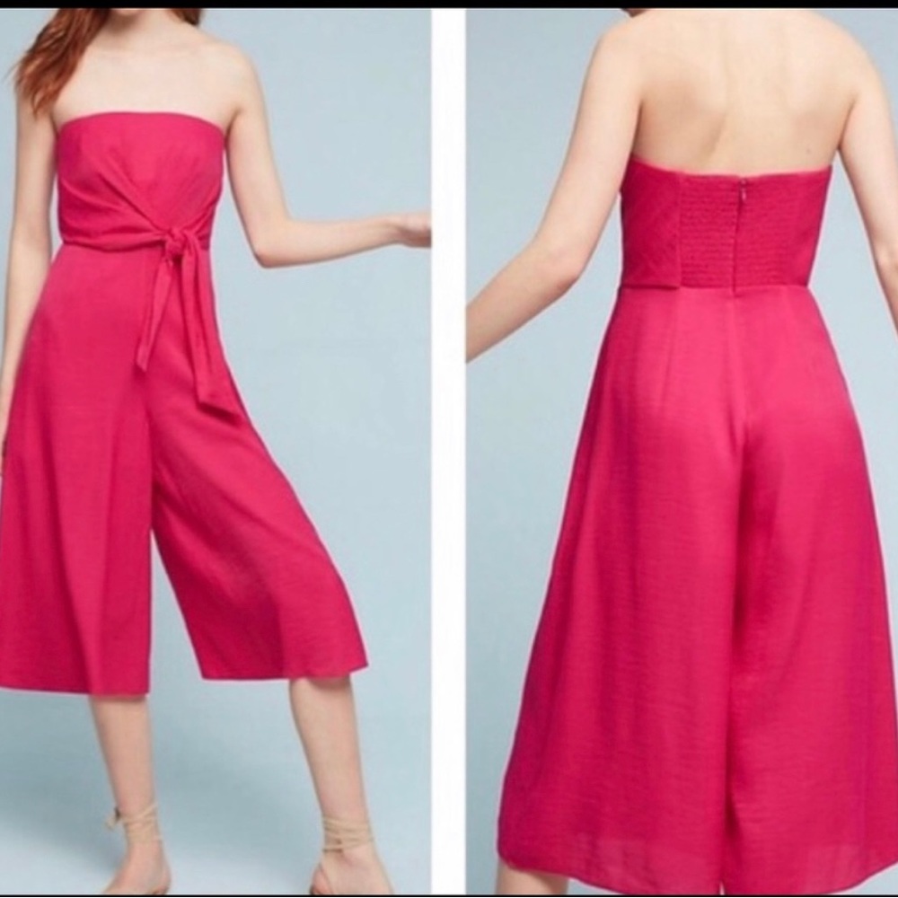 Maeve strapless jumpsuit from Anthropologie